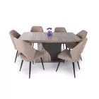 Alíz asztal 160x90+40 cm 