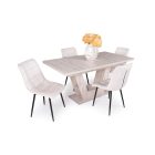 Prága asztal 160x90+40 cm