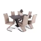 Prága asztal 160x90+40 cm