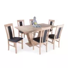 Prága asztal 160x90+40 cm