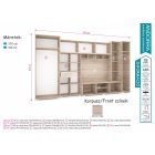 Andorra keretléces szekrénysor