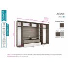 Canada 250 cm szekrénysor