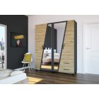 Onyx 180 cm tükrös gardróbszekrény