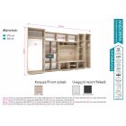 Andorra szekrénysor adatlap