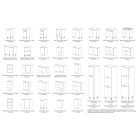 Léna magasfényű konyha 200 cm antracit