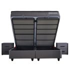 Birdy Boxspring ágy szett szürke 160x200 cm