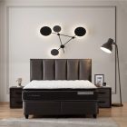 Birdy Boxspring ágy szett szürke 160x200 cm