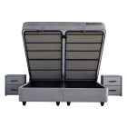 Root Boxspring ágyszett szürke 160x200 cm