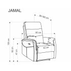 Jamal elektromos TV fotel