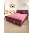 Valencia 160x200 franciaágy bordó
