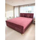 Valencia 160x200 franciaágy bordó