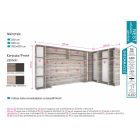 Nest áthidalós sarokgarnitúra 392x200 cm