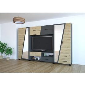 Onix szekrénysor tükrös ajtóval 340 cm