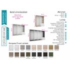 Bangkok tolóajtós gardróbszekrény 239 cm tükörrel