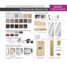 Bond tolóajtós gardrób magasfényű betéttel 