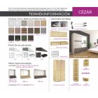 Cézár tolóajtós gardrób