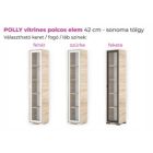 Polly vitrines polcos elem 42 cm