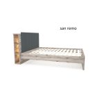 Hugó ágykeret LED világítással, ágyráccsal 160x200 cm