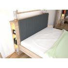 Hugó ágykeret LED világítással, ágyráccsal 160x200 cm