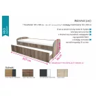 Rio ágykeret - vendégággyal 90x200 cm