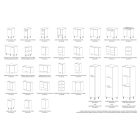 Léna magasfényű  konyha 200 cm antracit