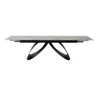 Carrara kőlapos asztal 180x90+2x40 cm