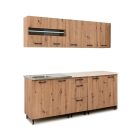 Anikó 200 cm konyha artisan tölgy