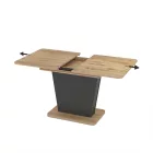 Lali asztal 120x75+40 cm antracit