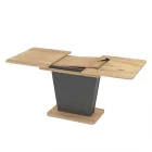 Lali asztal 120x75+40 cm antracit