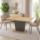 Lali asztal 120x75+40 cm antracit