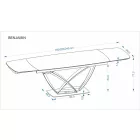 Benjamin bővíthető asztal bézs/kasmír 160-240 cm