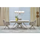 Hilario bővíthető asztal bézs/kasmír 180-260 cm