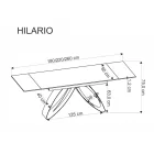 Hilario bővíthető asztal bézs/kasmír 180-260 cm