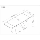 Vince bővíthető asztal 180-238 cm
