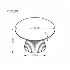 Pireus kör asztal 120 cm