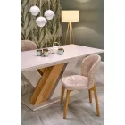 Brandon bővíthető asztal krém/cremona 160x90+40 cm